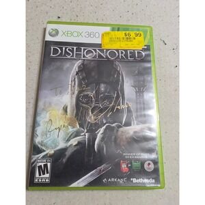Dishonored Xbox 360 Bethesda Arkane Studios Signed Autographed Stealth Action